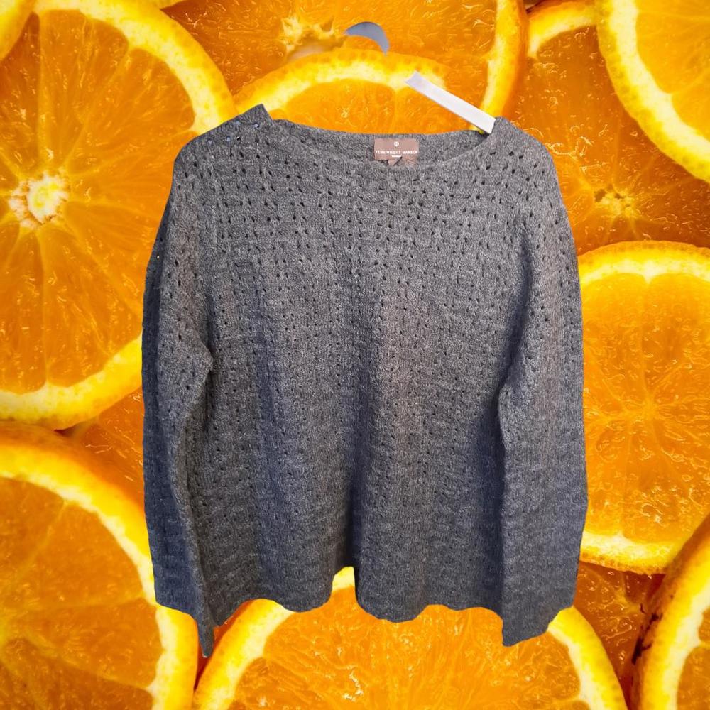 Fenn Wright Manson Gray Wool Blend Gray‎ Sweater Size 1X